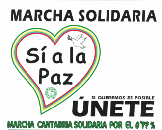 Marcha solidaria "Si por la paz"